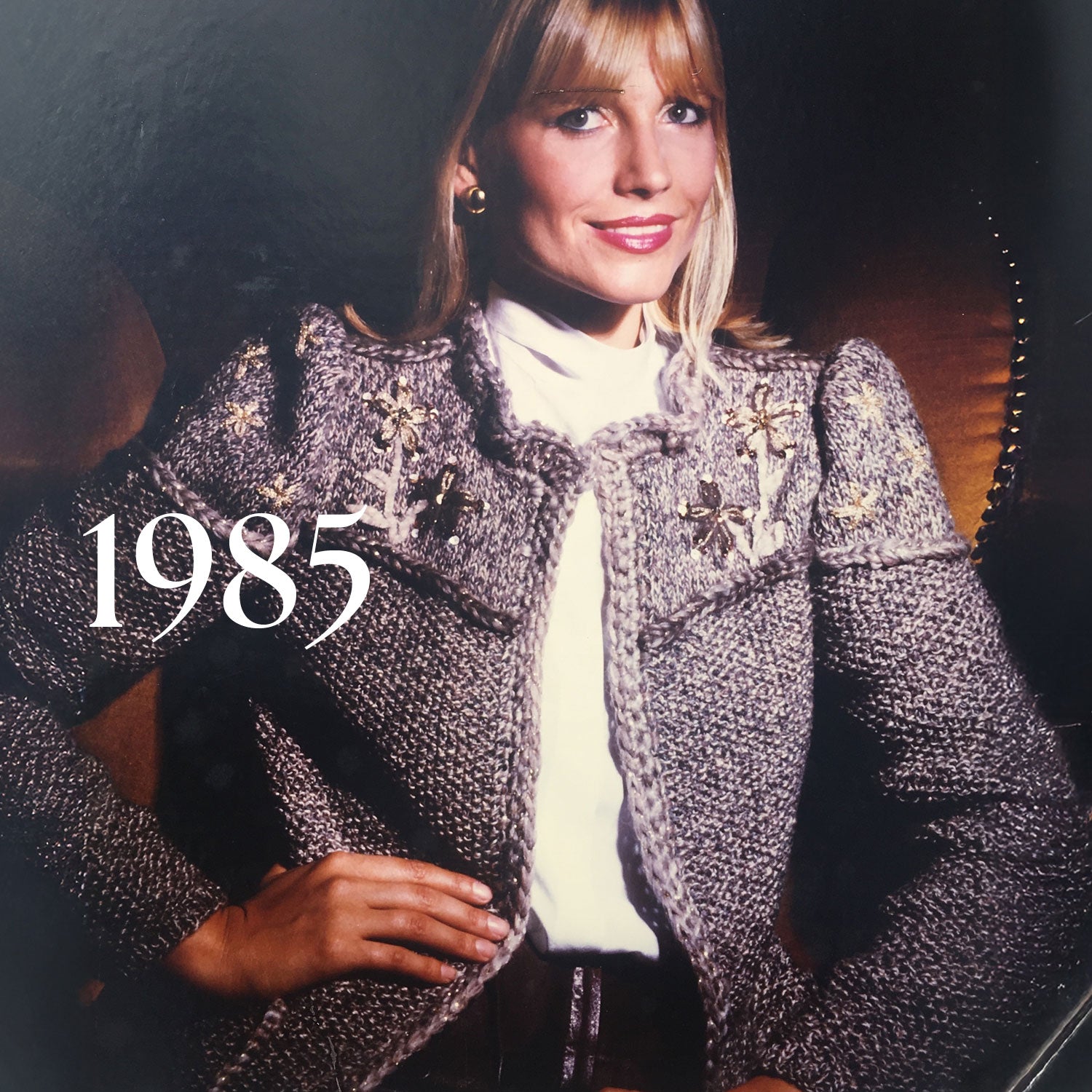 Antonia Zander 1985 – a classic cashmere jacket with a textured surface and a timeless silhouette.