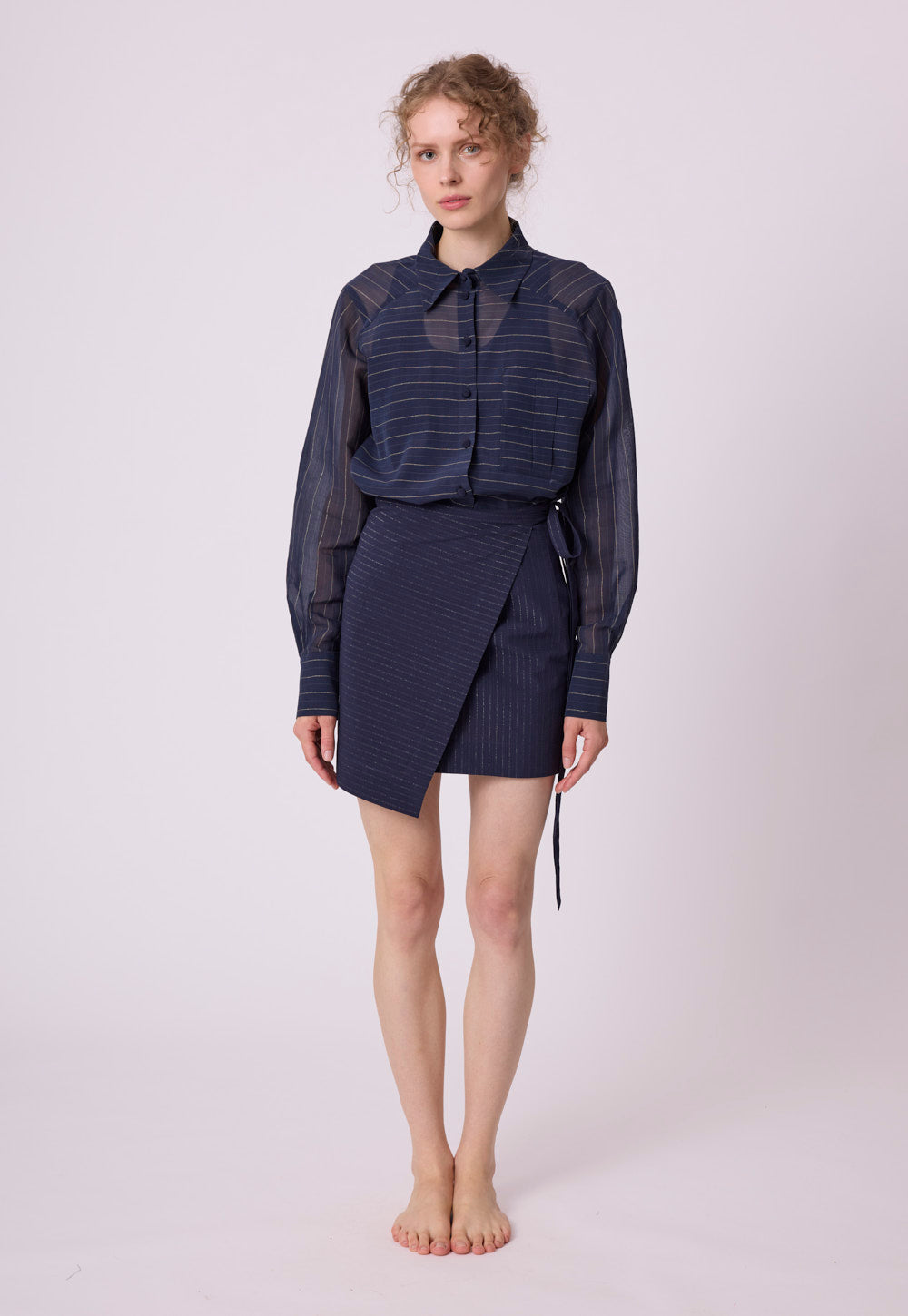 Antonia Zander Ornella Skirt in navy blue.