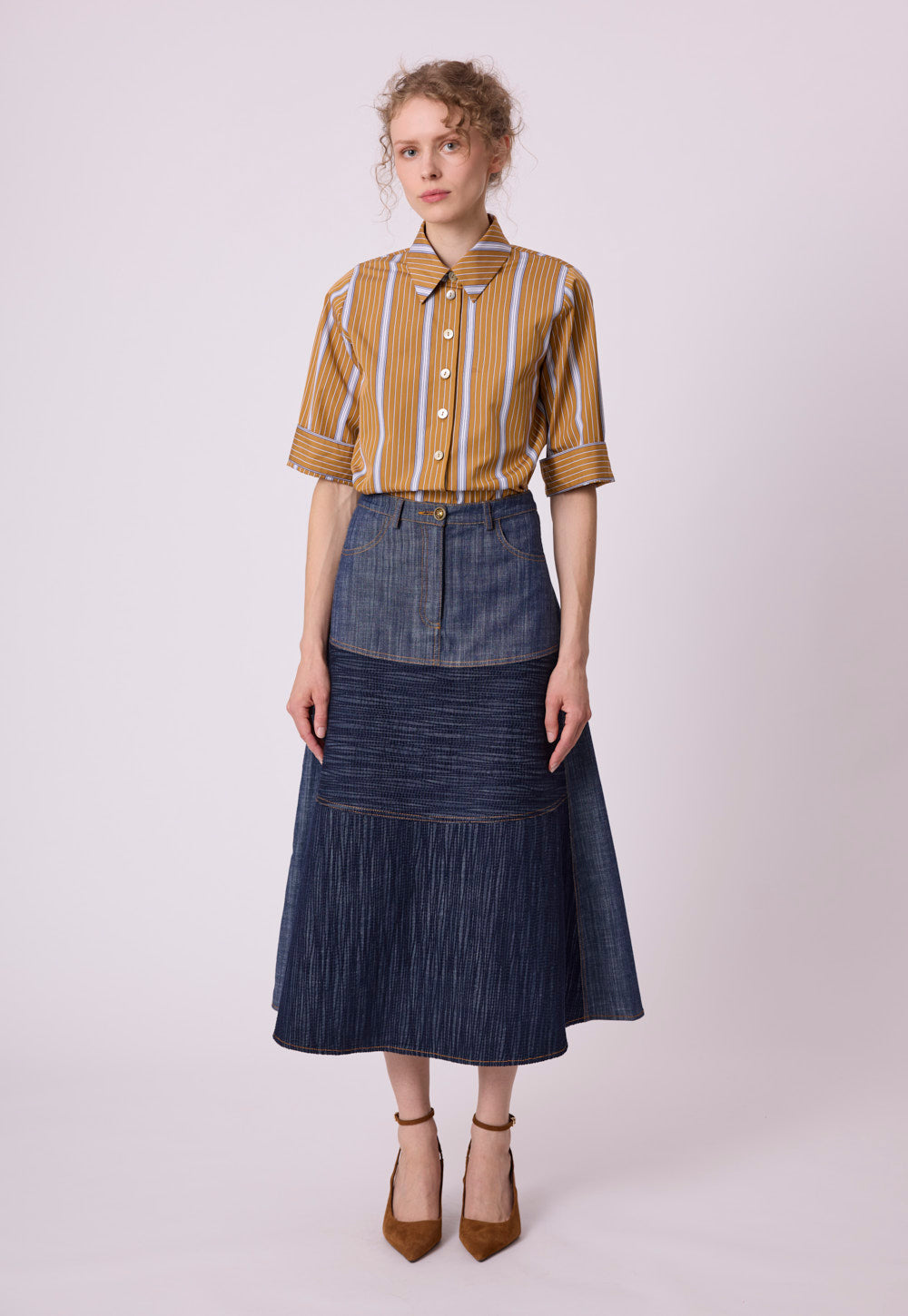 Jana Skirt in indigo blue by Antonia Zander.