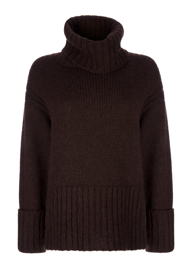 super soft and super light. Alpaca/Silk/Wool blend - oversized turtleneck sweater with long sleeves